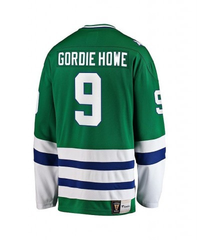 Men's Gordie Howe Green Hartford Whalers Premier Breakaway Retired Player Jersey $63.00 Jersey