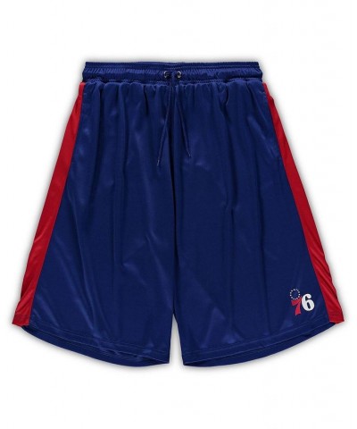 Men's Branded Royal, Red Philadelphia 76ers Big and Tall Performance Shorts $27.49 Shorts