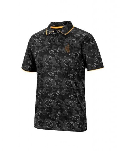 Men's Black Wyoming Cowboys Speedman Polo Shirt $27.50 Polo Shirts