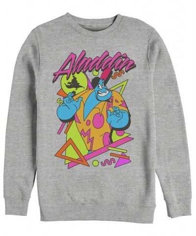 Disney Men's Aladdin Genie in a Shirt Retro Abstract, Crewneck Fleece Gray $29.69 Sweatshirt