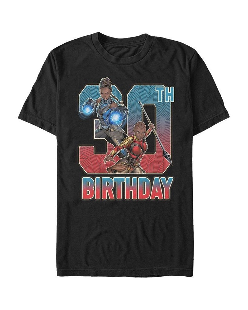 Men's Marvel Black Panther Shuri and Okoye 30th Birthday Short Sleeve T-Shirt Black $16.80 T-Shirts