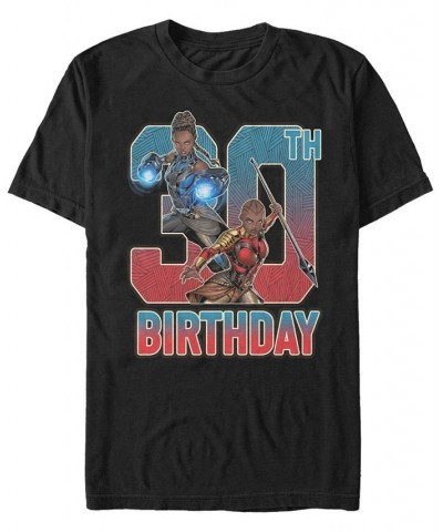 Men's Marvel Black Panther Shuri and Okoye 30th Birthday Short Sleeve T-Shirt Black $16.80 T-Shirts