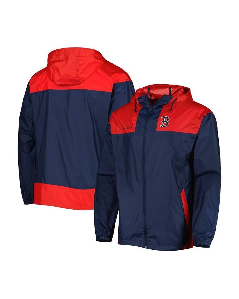 Men's Navy, Red Boston Red Sox Omni-Shade Flash Forward Challenger Full-Zip Windbreaker Jacket $39.60 Jackets