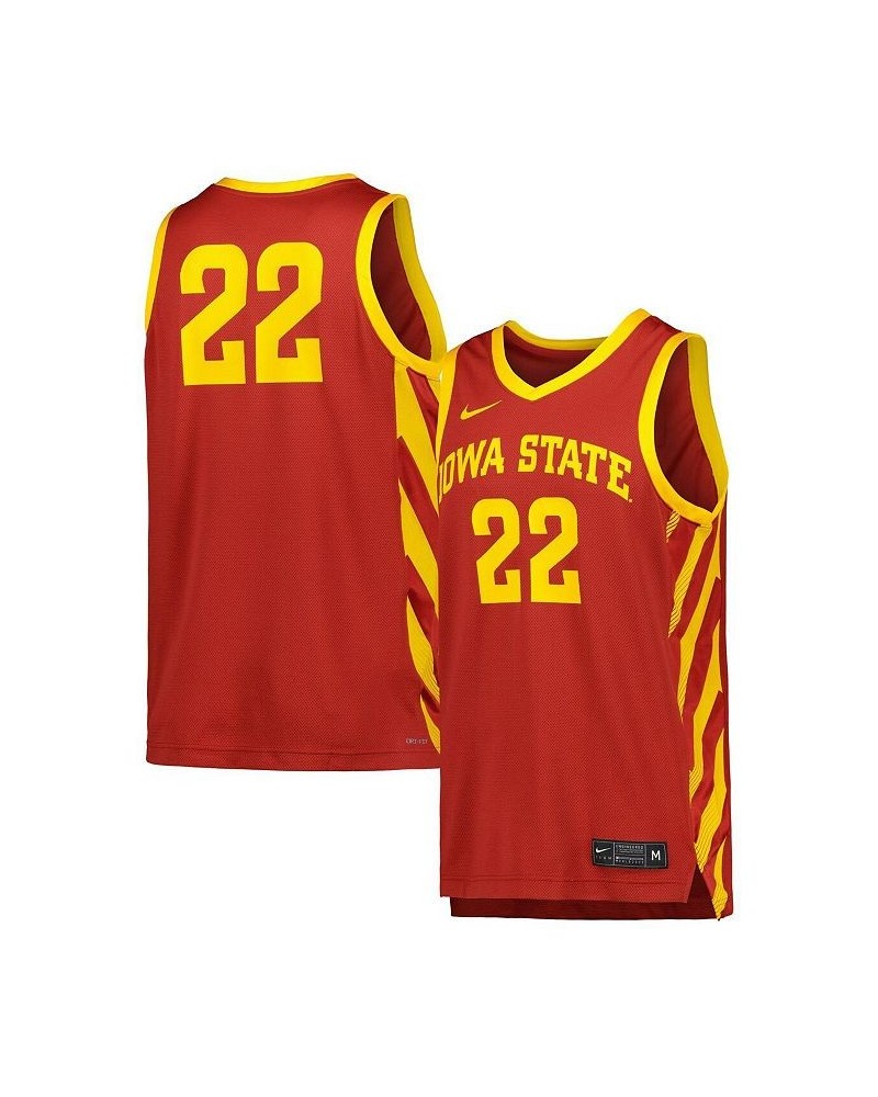 Men's Cardinal Iowa State Cyclones Replica Basketball Jersey $36.90 Jersey