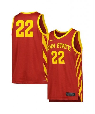 Men's Cardinal Iowa State Cyclones Replica Basketball Jersey $36.90 Jersey