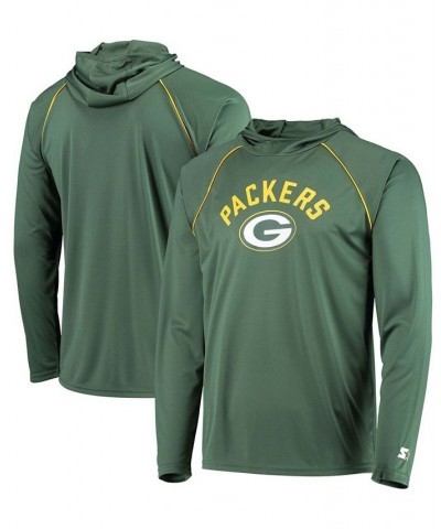 Men's Green Green Bay Packers Raglan Long Sleeve Hoodie T-shirt $26.00 T-Shirts