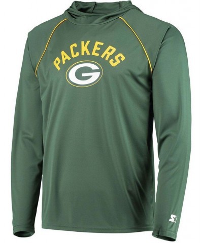 Men's Green Green Bay Packers Raglan Long Sleeve Hoodie T-shirt $26.00 T-Shirts