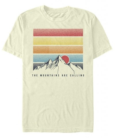 Men's Mountains Calling Short Sleeve Crew T-shirt Tan/Beige $19.24 T-Shirts