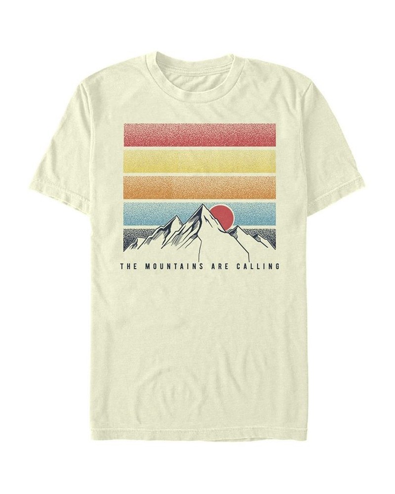 Men's Mountains Calling Short Sleeve Crew T-shirt Tan/Beige $19.24 T-Shirts