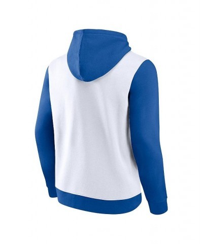 Men's Branded Royal, White Los Angeles Dodgers Chip In Team Pullover Hoodie $40.49 Sweatshirt