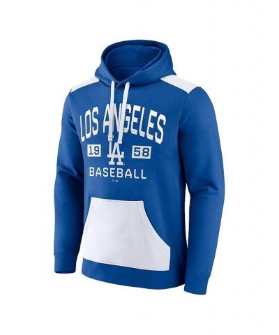 Men's Branded Royal, White Los Angeles Dodgers Chip In Team Pullover Hoodie $40.49 Sweatshirt