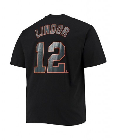 Men's Branded Francisco Lindor Black New York Mets Big and Tall Logo T-shirt $29.49 T-Shirts