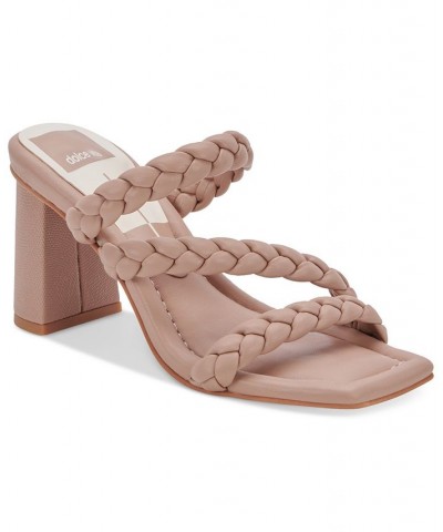 Women's Pang Asymmetrical Banded Sandals Brown $44.55 Shoes