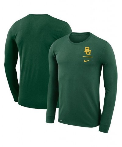 Men's Green Baylor Bears Logo Stack Legend Performance Long Sleeve T-shirt $23.65 T-Shirts