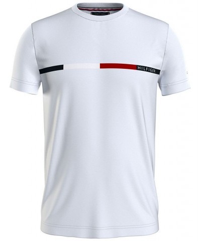 Men's Slim-Fit Chest Bar Logo Graphic T-Shirt White $18.45 T-Shirts