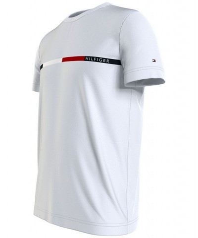 Men's Slim-Fit Chest Bar Logo Graphic T-Shirt White $18.45 T-Shirts