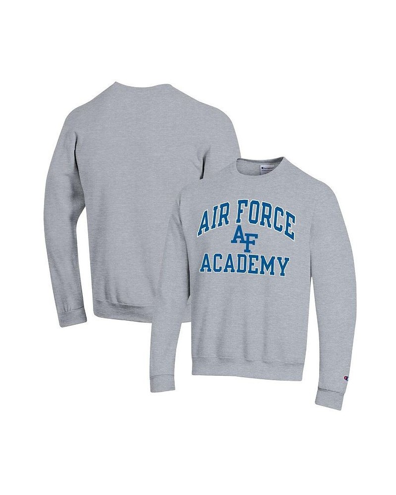 Men's Heather Gray Air Force Falcons High Motor Pullover Sweatshirt $31.20 Sweatshirt