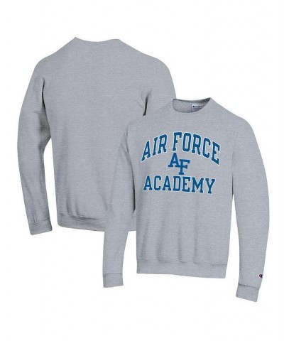 Men's Heather Gray Air Force Falcons High Motor Pullover Sweatshirt $31.20 Sweatshirt