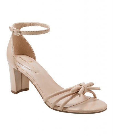 Women's Paisler Open Toe Block Heel Dress Sandals Tan/Beige $42.66 Shoes