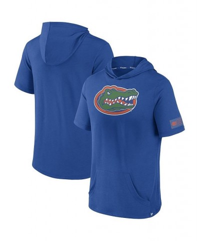 Men's Branded Royal Florida Gators Approach Run Pullover Short Sleeve Hoodie $18.80 Sweatshirt