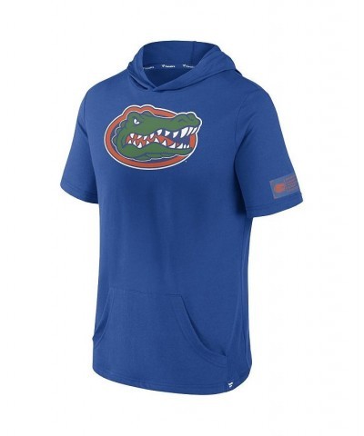 Men's Branded Royal Florida Gators Approach Run Pullover Short Sleeve Hoodie $18.80 Sweatshirt