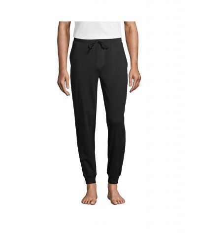 Men's Knit Jersey Sleep Jogger Black $26.98 Pajama