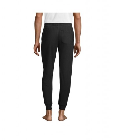 Men's Knit Jersey Sleep Jogger Black $26.98 Pajama