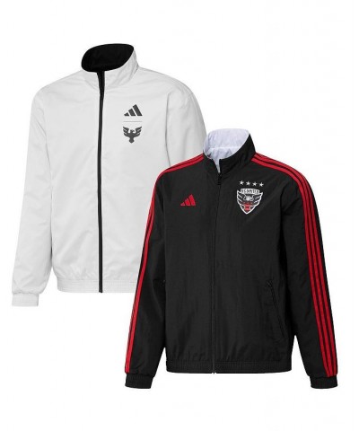 Men's Black and White D.C. United 2023 On-Field Anthem Full-Zip Reversible Team Jacket $60.00 Jackets