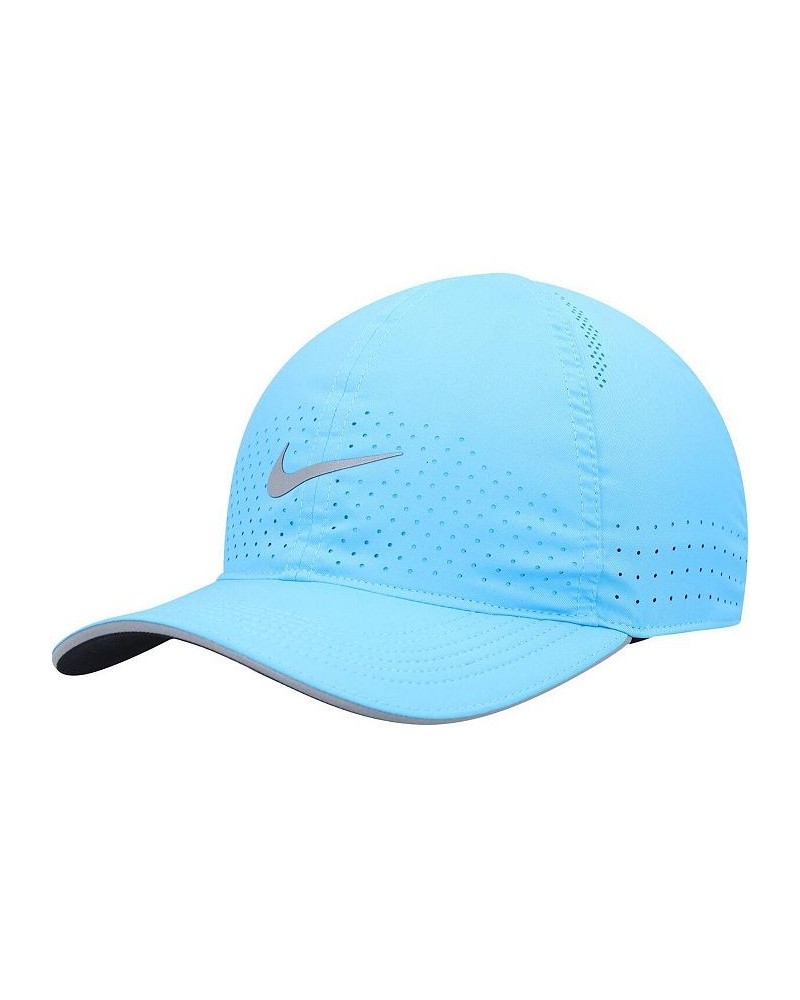 Men's Black Featherlight Adjustable Performance Hat Blue $17.59 Hats