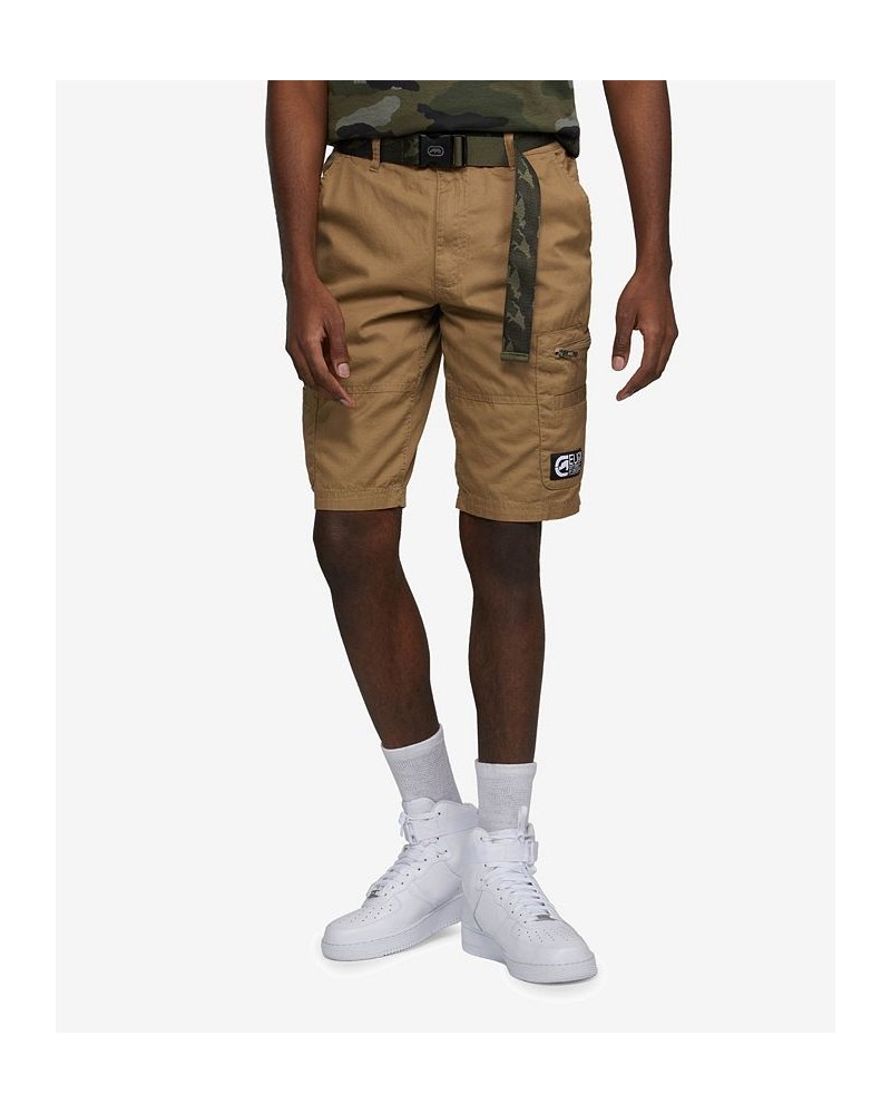 Men's Zippity Do Dah Cargo Shorts with Removable Belt, 2 Piece Set Tan/Beige $27.88 Shorts