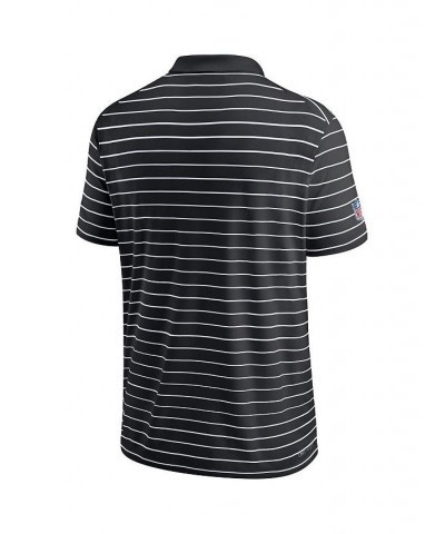 Men's Black Las Vegas Raiders Sideline Lock Up Victory Performance Polo Shirt $24.80 Polo Shirts