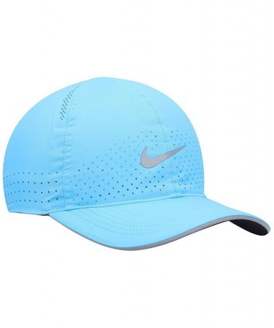 Men's Black Featherlight Adjustable Performance Hat Blue $17.59 Hats