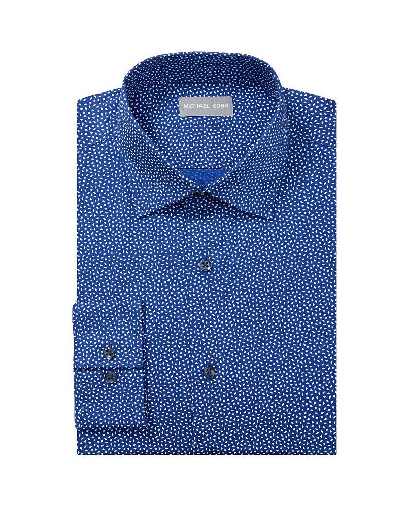 Men's Airsoft Regular Fit Performance Dress Shirt Blue $31.76 Dress Shirts