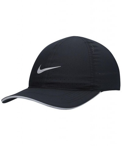 Men's Black Featherlight Adjustable Performance Hat Blue $17.59 Hats