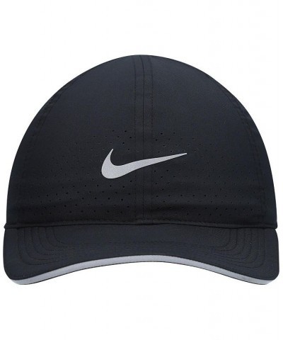 Men's Black Featherlight Adjustable Performance Hat Blue $17.59 Hats