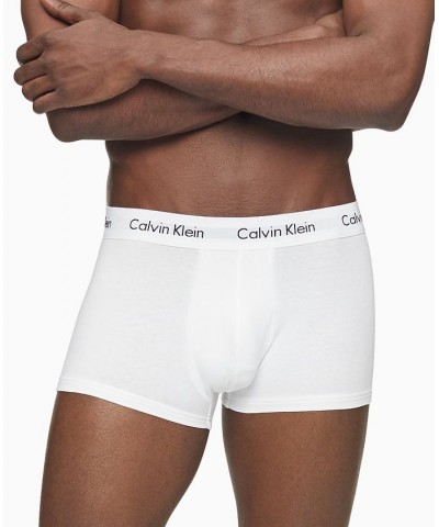 Men's 3-Pack Cotton Stretch Low-Rise Trunks White $15.40 Underwear