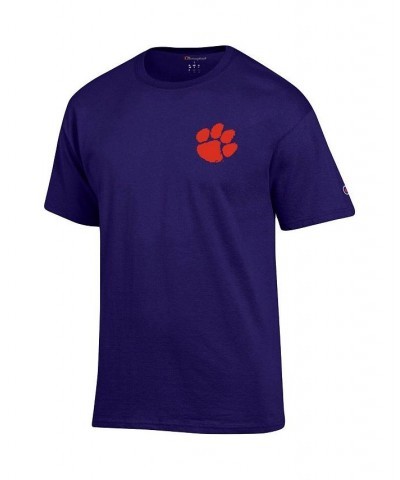 Men's Purple Clemson Tigers Stack 2-Hit T-shirt $26.99 T-Shirts