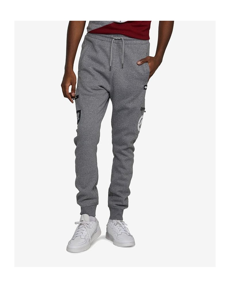 Men's Simple Story Cargo Fleece Joggers Gray 1 $34.00 Pants