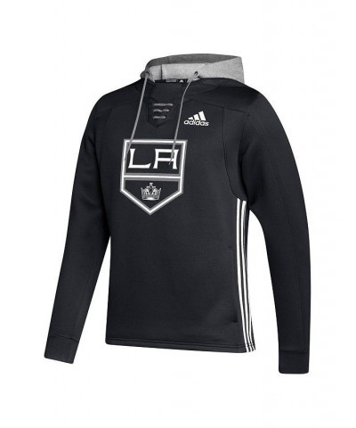 Men's Black Los Angeles Kings Skate Lace Primeblue Team Pullover Hoodie $36.55 Sweatshirt