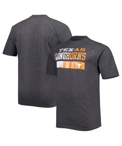 Men's Charcoal Texas Longhorns Big and Tall Raglan T-shirt $20.70 T-Shirts