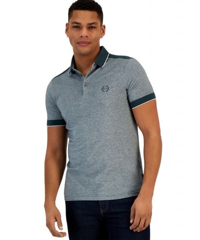 Men's Heathered PiquÉ Cotton Polo Green $33.75 Polo Shirts