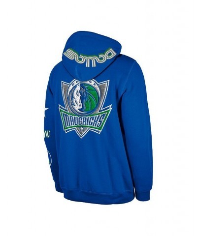 Men's Blue Dallas Mavericks 2022/23 City Edition Elite Pack Pullover Hoodie $43.26 Sweatshirt