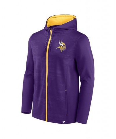 Men's Branded Purple, Gold Minnesota Vikings Ball Carrier Full-Zip Hoodie $43.34 Sweatshirt