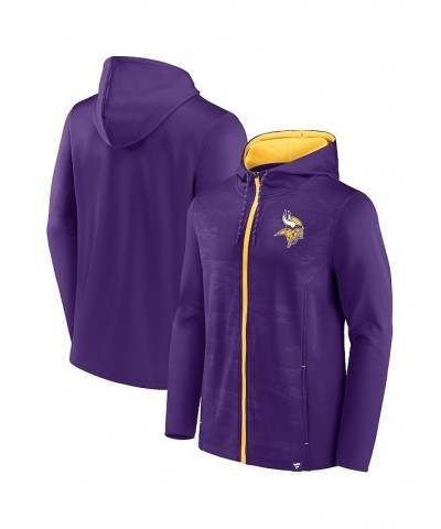 Men's Branded Purple, Gold Minnesota Vikings Ball Carrier Full-Zip Hoodie $43.34 Sweatshirt