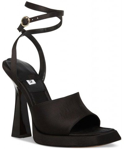 Women's Kendall Two-Piece Platform Dress Sandals Black $32.33 Shoes