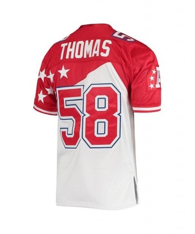 Men's Derrick Thomas White, Red AFC 1995 Pro Bowl Authentic Jersey $102.30 Jersey