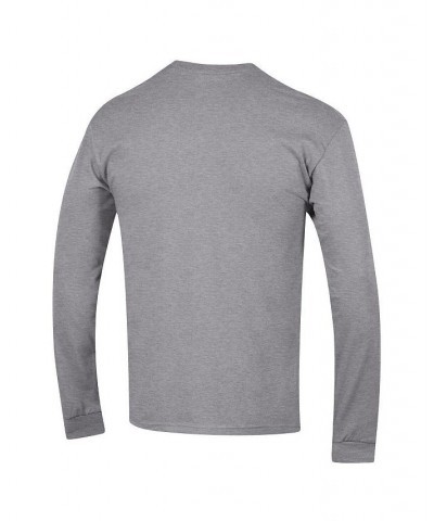 Men's Heather Gray Indiana Hoosiers High Motor Long Sleeve T-shirt $17.64 T-Shirts