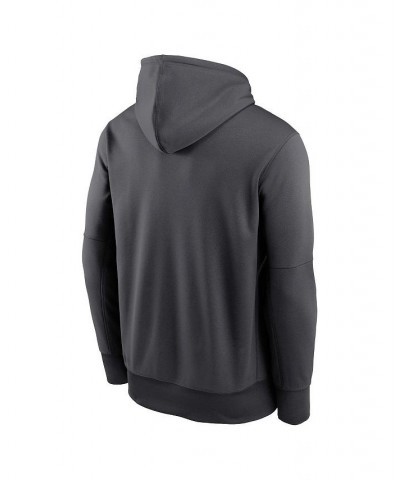 Men's Anthracite Atlanta Falcons Prime Logo Name Split Pullover Hoodie $38.70 Sweatshirt