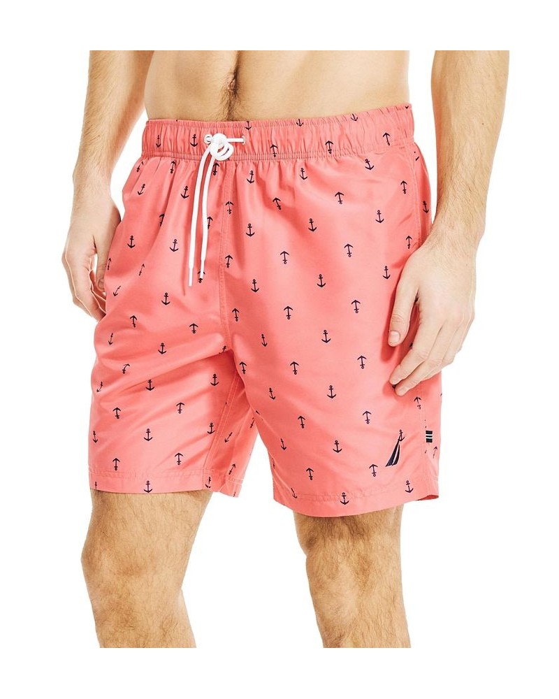 Men's Quick-Dry Anchor-Print 8" Swim Trunks PD07 $20.44 Swimsuits