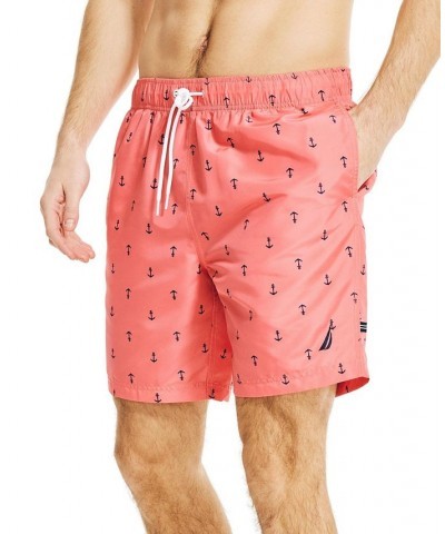 Men's Quick-Dry Anchor-Print 8" Swim Trunks PD07 $20.44 Swimsuits